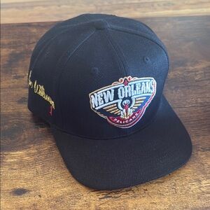 Mitchell and Ness New Orleans Pelicans Black Cap snap back hat Zion Williamson
